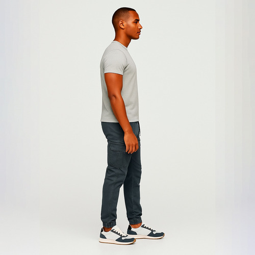 Jogger Cargo Con Bolsillos Cómodos Para Hombre