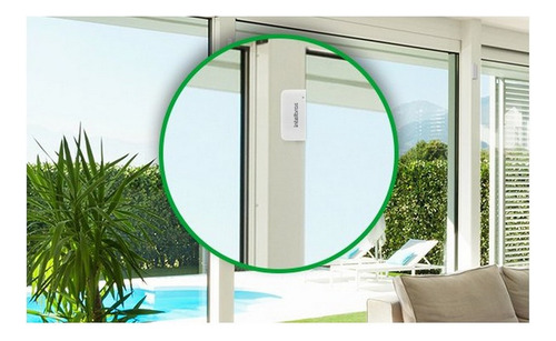 Sensor de alarma magnética de apertura inalámbrica Intelbras Xas 8000, color blanco
