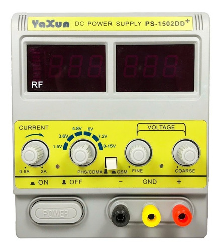 Fonte De Alimentação Yaxun 1502dd+ Digital Com Bip 110v 220v