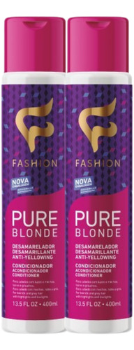 Kit 2x Condicionador Pure Blonde Fashion Cosméticos 400ml