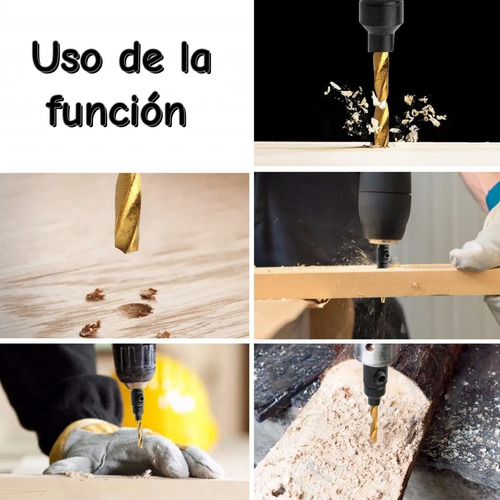 Broca Avellanadora Madera Vastago Carpintero Tornillo Kit