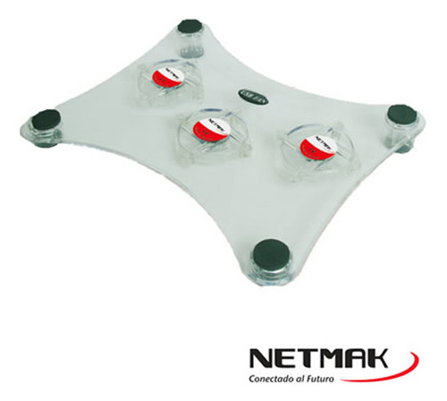 Cooler Notebook - 3 X Fan 6cm Acrilico - Netmak