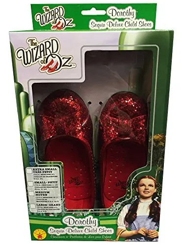 Zapatos Rojos Brillantes De Dorothy Del Mago De Oz Para Niñas, Talla Grande