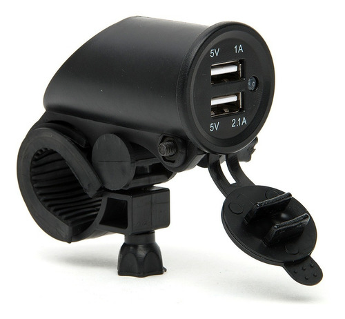 Adaptador Doble Usb Moto 2.1 Con Soporte