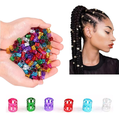 1000  Anillos  Cuffs  Adornos  Trenzas   Rastas   Multicolor