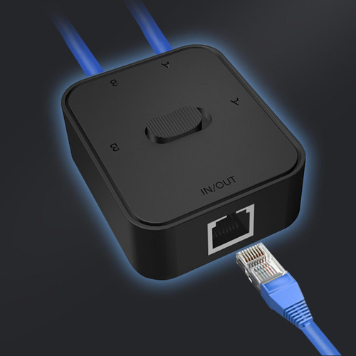 2 Porta Switch De Rede De Gigabits Interno Comutador Preto