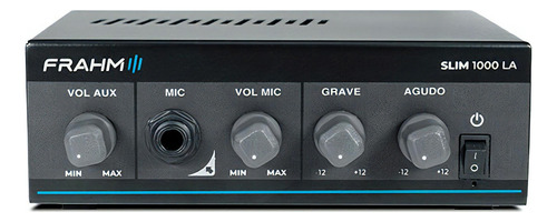 Amplificador Frahm Slim 1000 La G5 Bivolt Usb Preto 40w Potência De Saída Rms 40 W