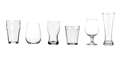 Kit 6 Vasos Cerveceros Nadir Dubai Stout Frevo Cerveza