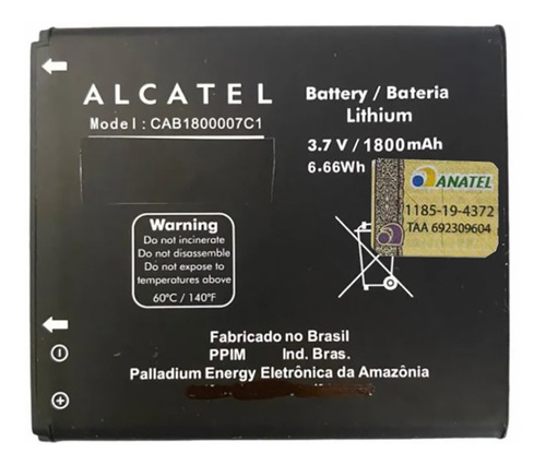 Bateria Cab1800007c1 Celular Alcatel One Touch C5 5037 Pop
