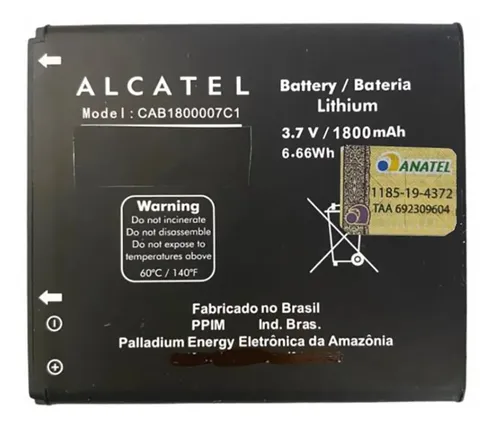 comprar Bateria Cab1800007c1 Celular Alcatel One Touch C5 5037 Pop