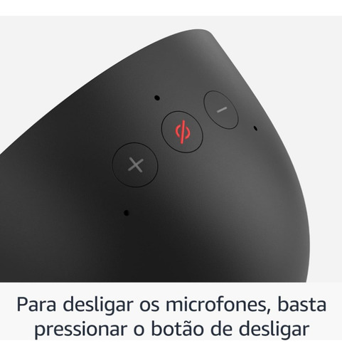 Echo Spot 2024 Com Alexa Despertador Inteligente Preto Amazo Preto