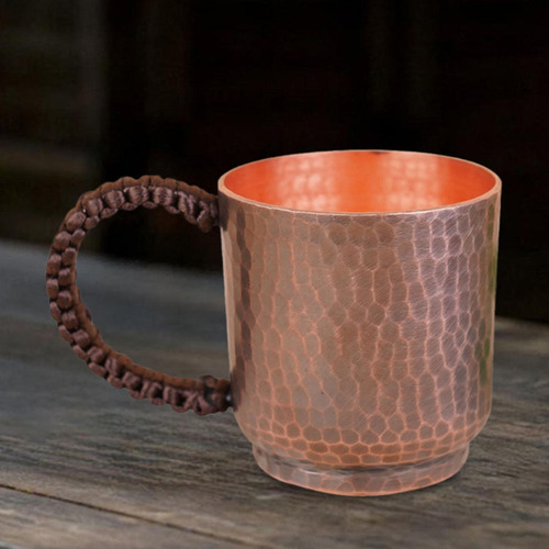 Qw Taza De Cobre Turca Con Asa, Taza De Té De 100 Ml Para