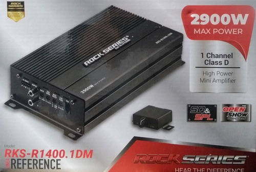 Amplificador Clase D . Rock Series. Rks-r1400.1dm. 1400w Rms