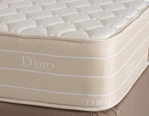 Sommier La Cardeuse D'Oro Queen de 190cmx160cm marrón con base dividida