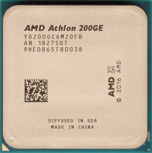 Processador AMD Athlon 200GE YD200GC6FBBOX  de 2 núcleos e  3.2GHz de frequência com gráfica integrada