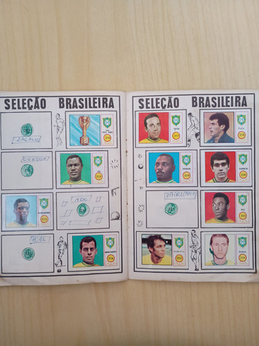 Álbum Brasil De Ouro Figurinha Com Pelé Ver Descrição (Usado)