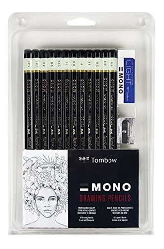 Mono Set De 12 Lápices Para Dibujar Profesionales.