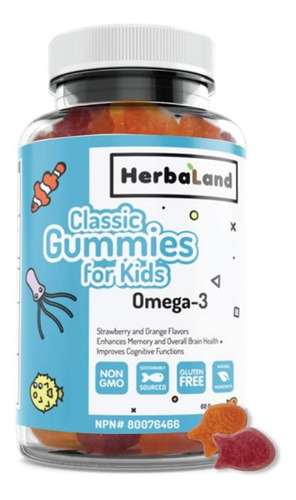 Herbaland Omega 3 Gomas Veganas - Unidad a $2248