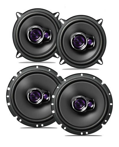 Kit 4 Alto Falantes Pioneer 6'' Ts-1760br + 5'' Ts-1360br