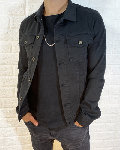 Campera De Jean Hombre Negra O Verde Chaqueta Jacket