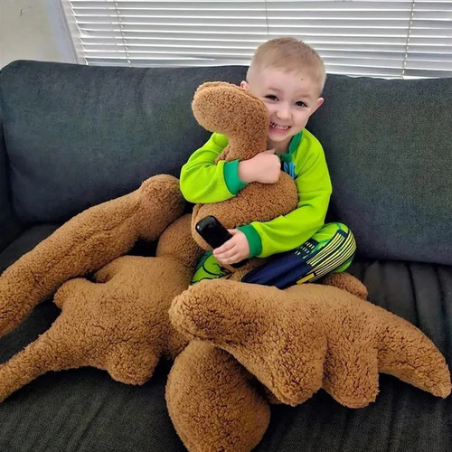 Almohada Suave De Nuggets De Pollo Con Dinosaurio, Peluche