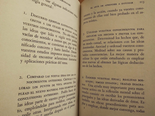 El Arte De Aprender A Estudiar / Arthur W. Kornhauser / 1945 (Usado)