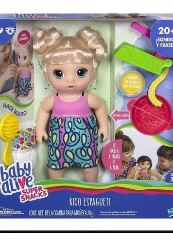 Baby Alive Mu eca Rico Espagueti Come Su Espagueti. Cuotas sin