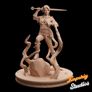 Escultura Ciri De The Witcher 3: Wild Hunt