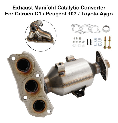 Catalizador Para Toyota Aygo Citroen C1 05-14