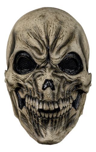 Máscara Muerte Calavera Skull Disfraz Halloween Terror Color Beige