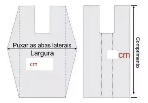 Sacola Plástica Branca Lisa 25x35 Reforçada Caixa Kit De 1kg