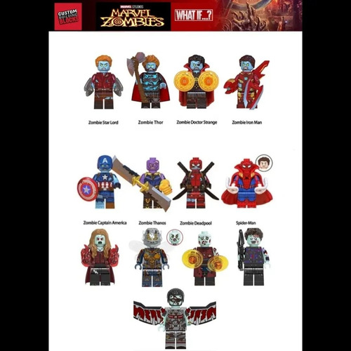 L E G O What If Marvel Zombie Mini Figura Compatible Lego 