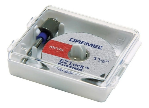 Kit 5 Discos De Corte + Mandril Ez Lock Dremel Drs406