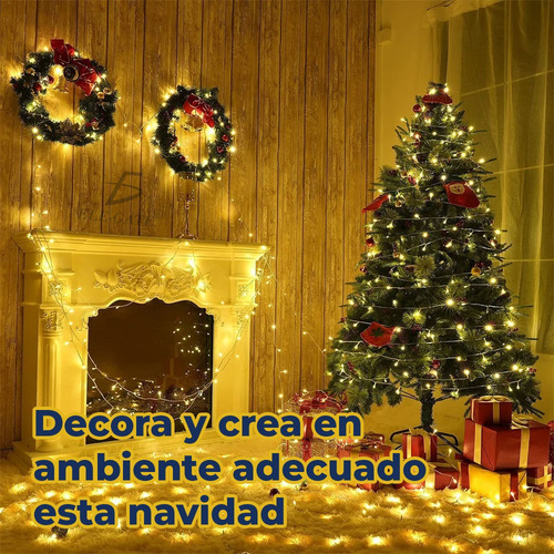 Serie Led Navideña De 300 Luces En 30 Metros Ele-gate Color de las luces Amarillo