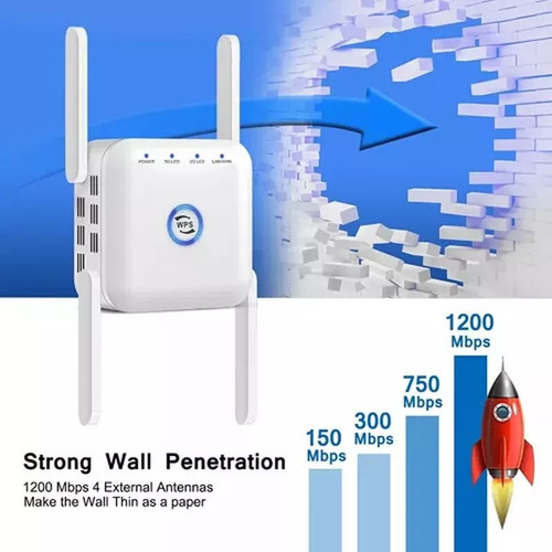 . Repetidor Wifi 5g Amplificador De Señal Wifi 1200m
