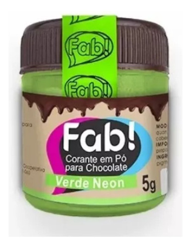 Colorante En Polvo Fab Para Chocolate - Verde Neon    (1333)