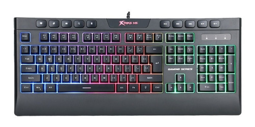 Imagen 2 de 5 de Teclado Gamer Retroiluminado Rgb Pc Usb Xtrike Me Kb-508