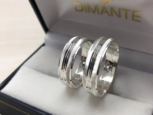 Argollas De Matrimonio En Plata Modelo 7 Precio Por Par