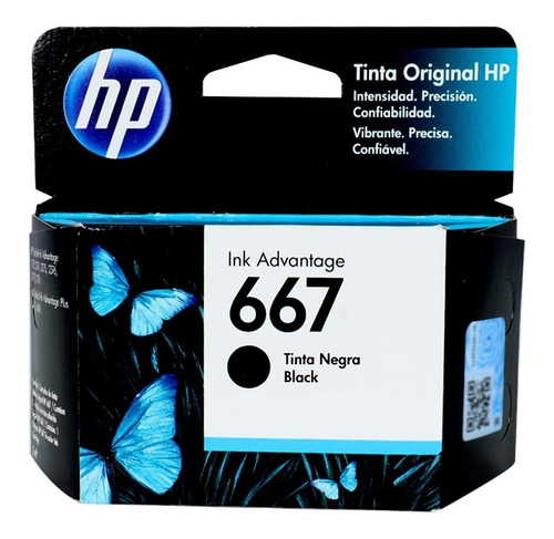 Combo 2 Cartuchos Hp 667 Tinta Original Negro + Color