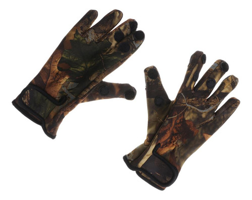 1 Par De Guantes Transpirables Secado Ajuste L Camuflaje
