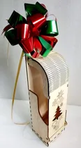 Comprar Pack De 2 Porta Botellas Para Vinos Y Licores Navideño