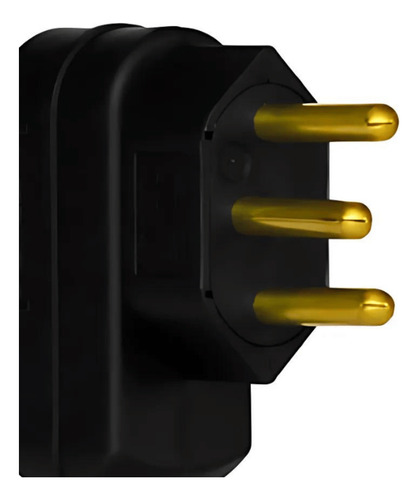 Plugue Daneva 2p+t 10a Preto Unitária