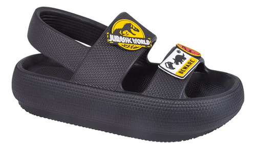 Chanclas Y Sandalias De Dinosaurio Niño Jurassic World Negro