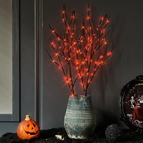 Fudios Iluminado Árbol De Halloween Con Temporizador Y938z