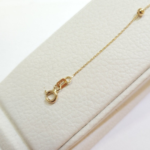 Pulsera Con Dije Oro 18kts Amarillo 1,0grs 17cm Brumat