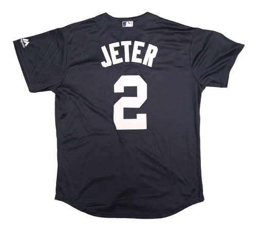Imagen 2 de 3 de Camiseta Casaca Baseball Mlb New York Yankees 2 Jeter Azul