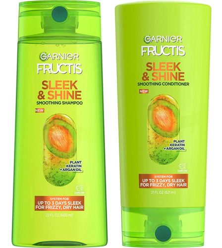 Garnier Sleek & Shine 22 Oz 1 Champú Más Acondicionador 