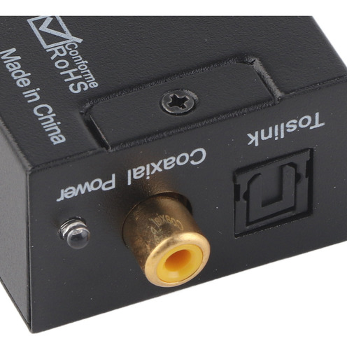 Convertidor De Audio Coaxial Digital Analógico Spdif A Rca