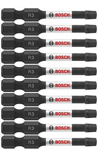 Bosch Bits Impact #3, Paquete De 10 (itsq32b)