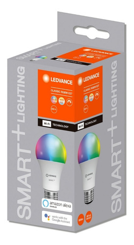 Lampara Foco Led Ledvance Smart + Wifi Rgbw Color 9w E27